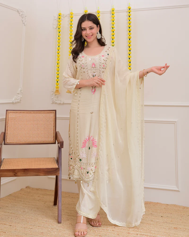 Premium Festive Kurta Set with Intricate Embroidery and Elegant Ethnic Appeal