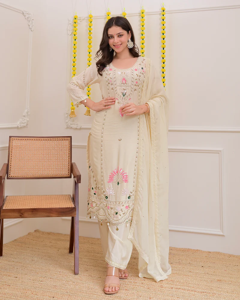 Premium Festive Kurta Set with Intricate Embroidery and Elegant Ethnic Appeal