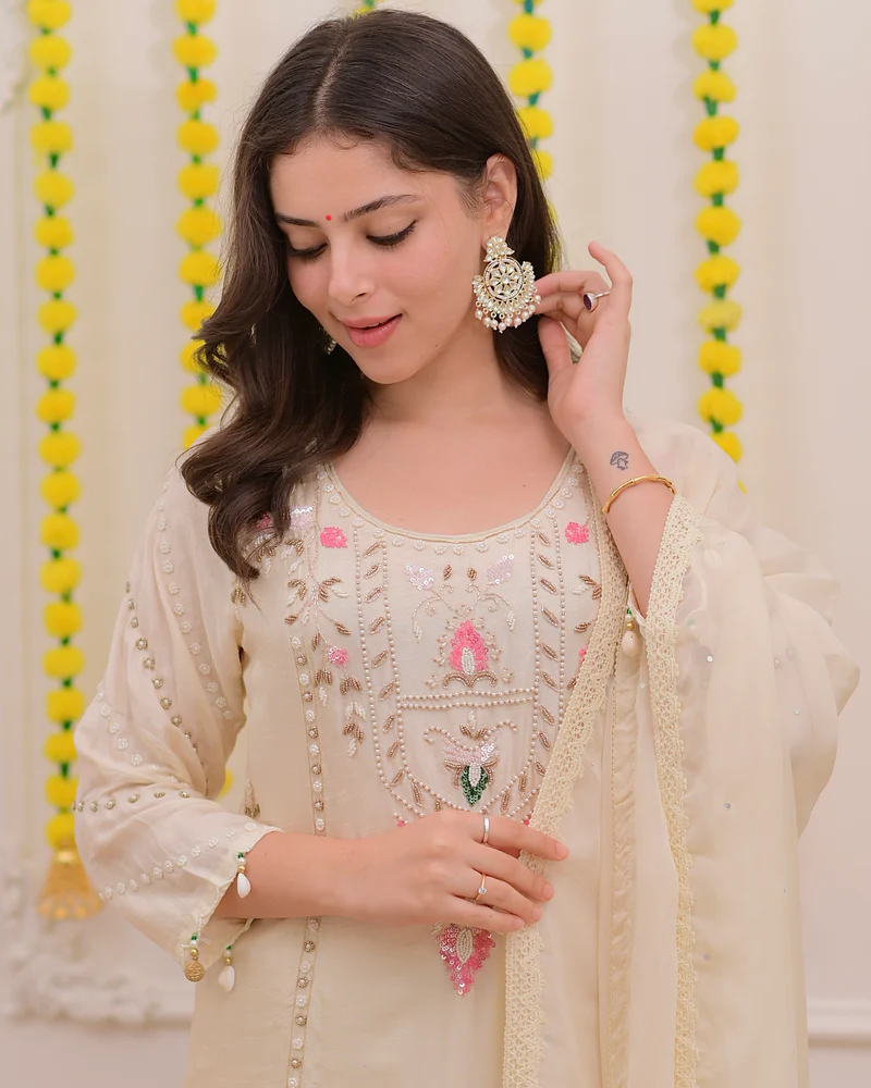 Premium Festive Kurta Set with Intricate Embroidery and Elegant Ethnic Appeal
